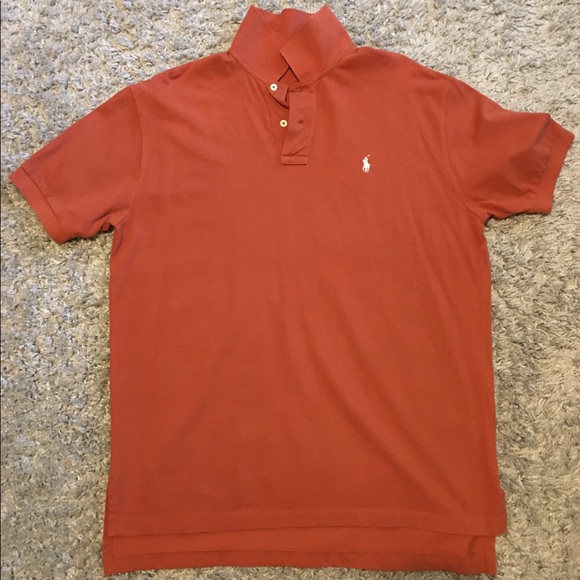 Mens Ralph Lauren Polo Shirt Burnt 